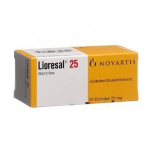 Lioresal Baclofen 25mg Pastillas en venta